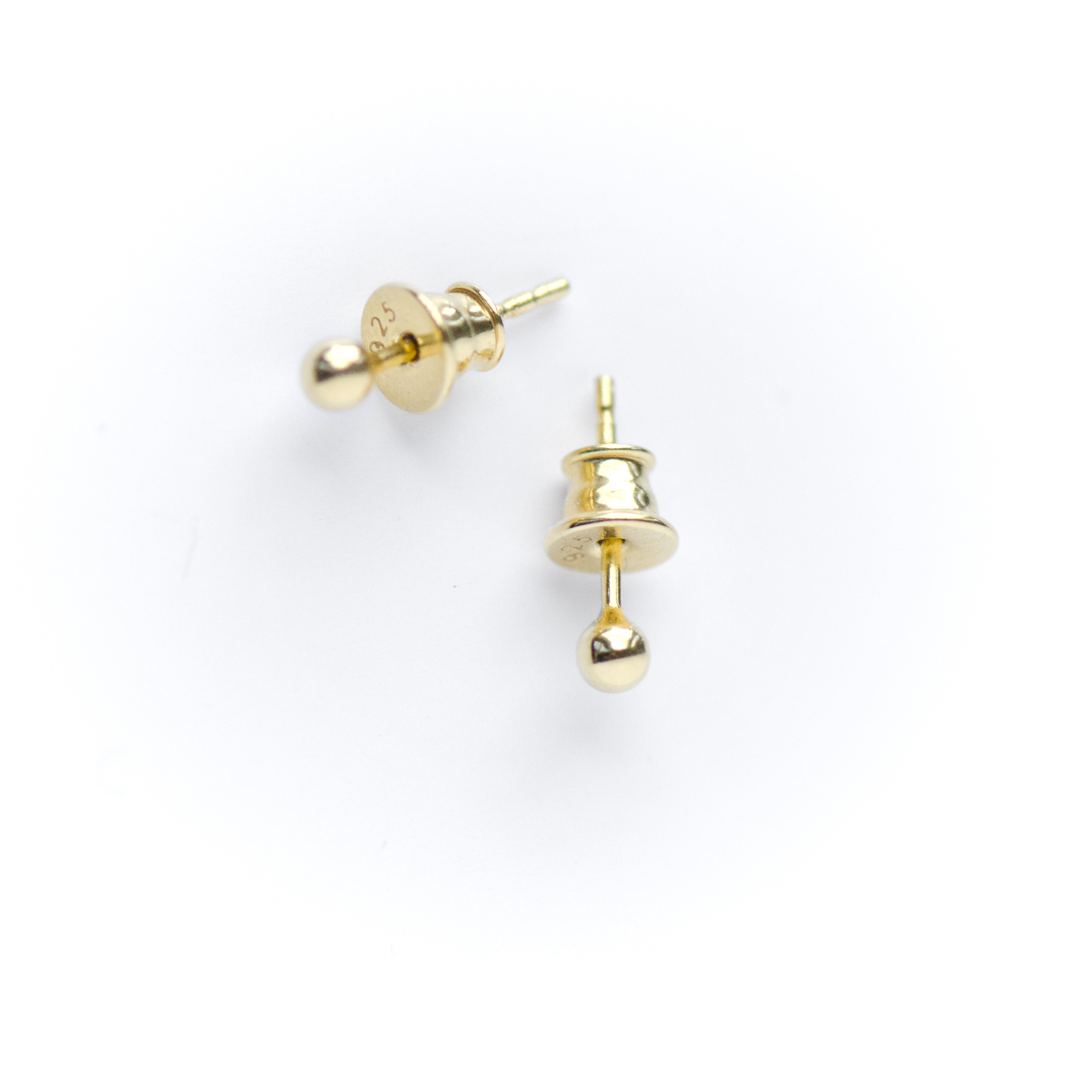 Gold covered sterling silver studs – TAKK Accessories Collection